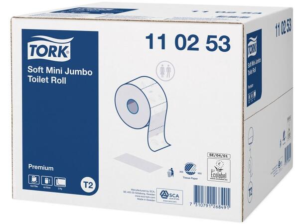 Toalettpapir TORK Universal T2 mini 170m Tork T2 toalettpapir 2-lag (12rl) 
